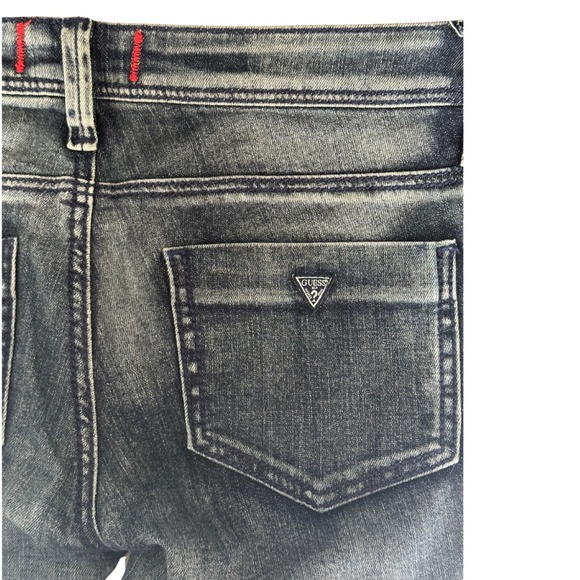 Guess Low Rise Jegging Jeans Sz 26 Maxine Fit Gray Wash Skinny Y2K 90s Grunge - Picture 4 of 9